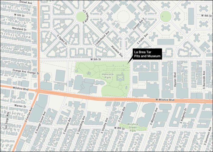La Brea Tar Pits and Museum Map