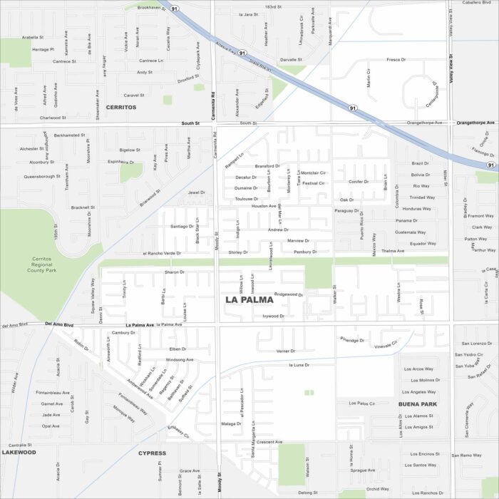 La Palma Map California