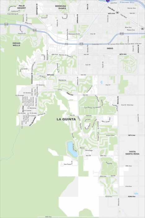 La Quinta Map California