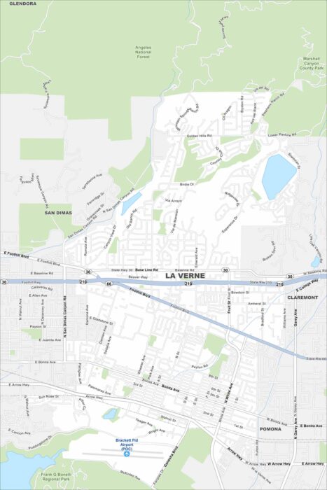La Verne Map California