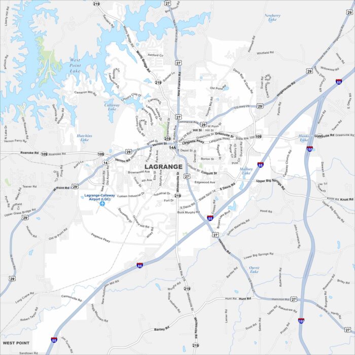 LaGrange Map Georgia