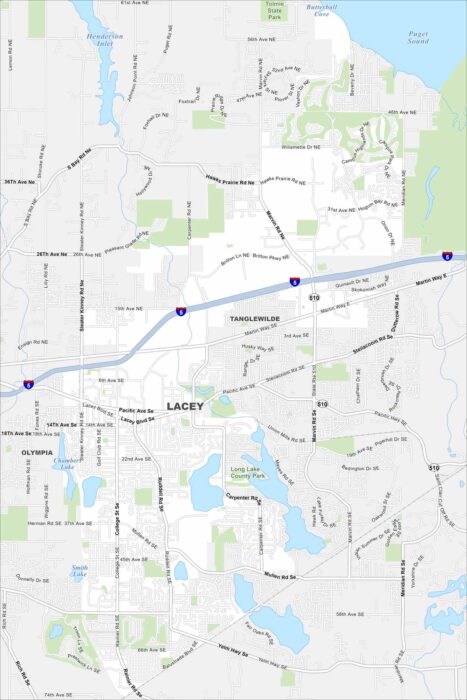 Lacey Map Washington