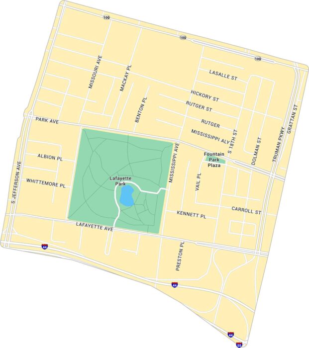 Lafayette Square Map St Louis