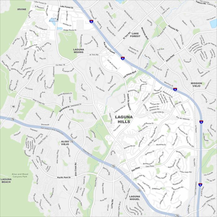 Laguna Hills Map California