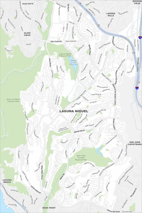 Laguna Niguel Map California