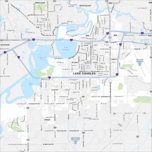 Lake Charles Map Louisiana