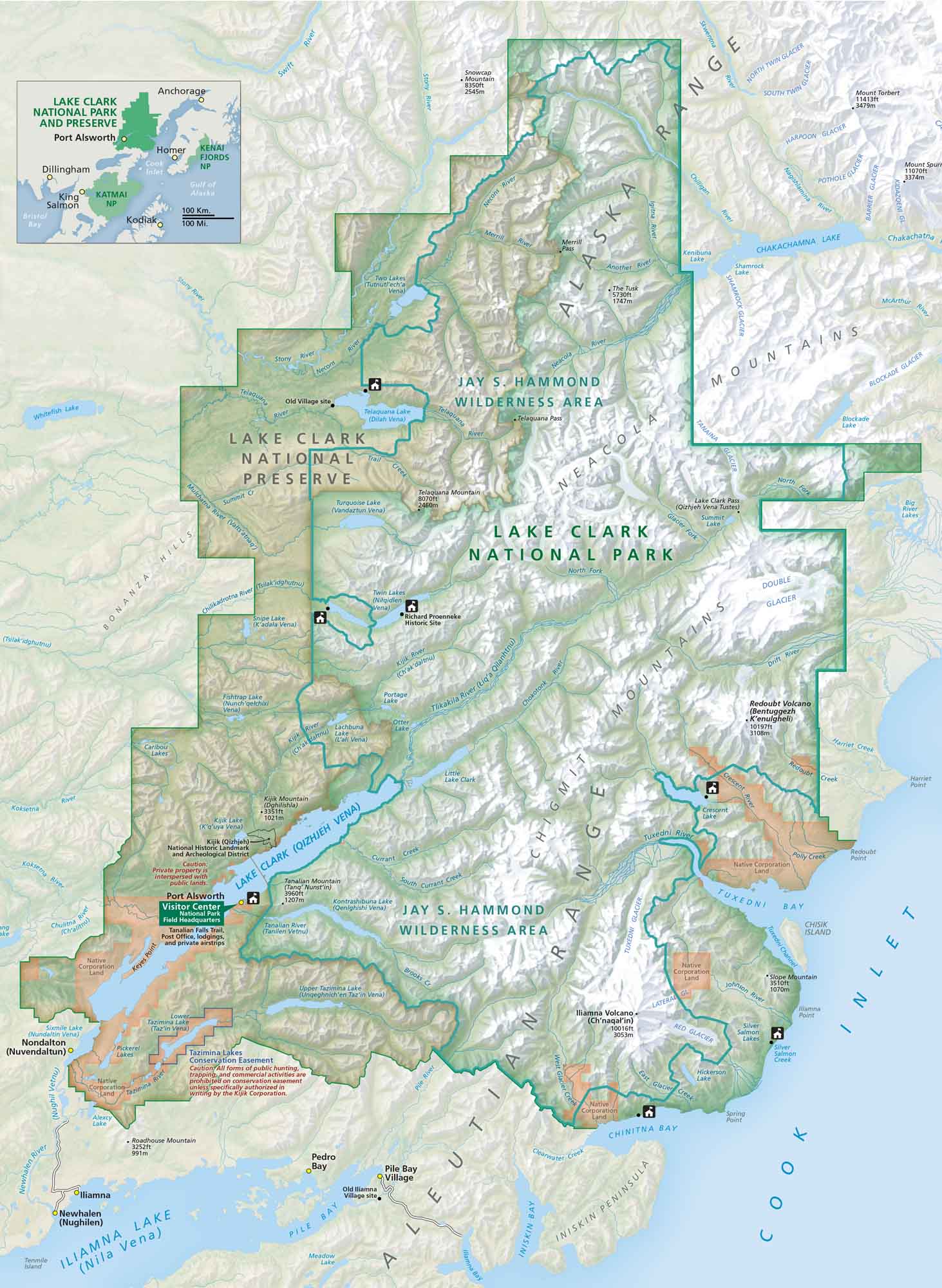 Lake Clark National Park Map