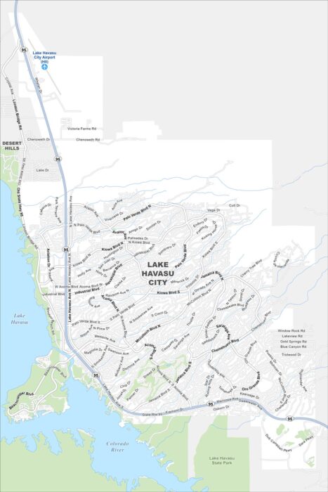 Lake Havasu City Map Arizona