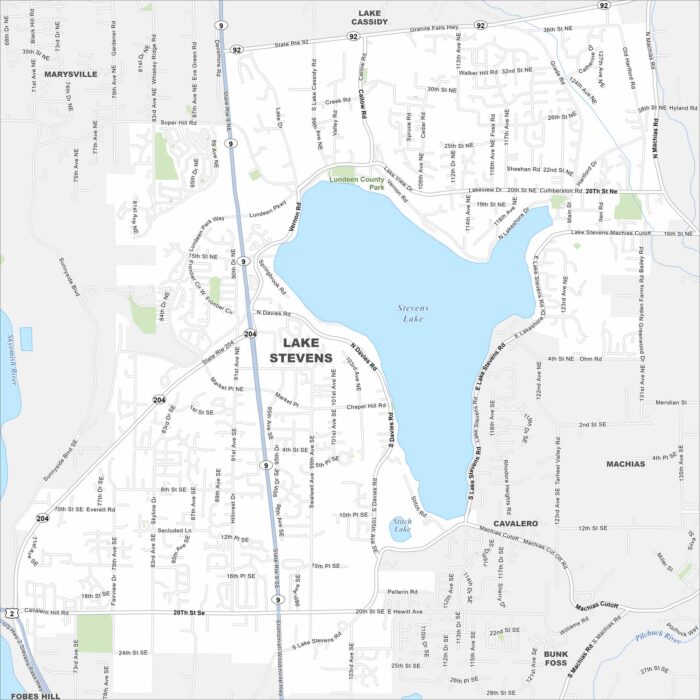 Lake Stevens Map Washington