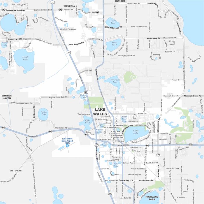 Lake Wales Map Florida