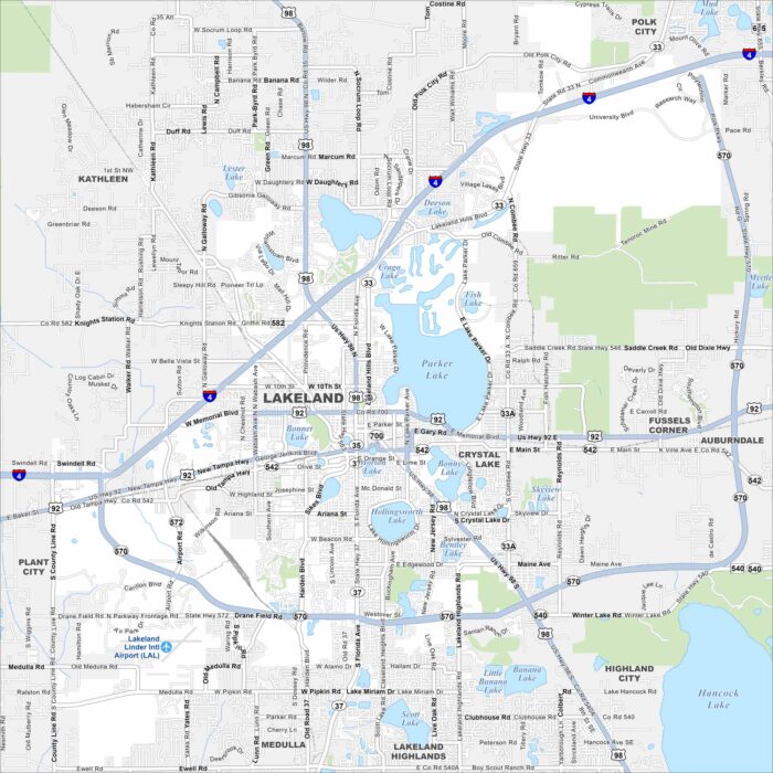 Lakeland Map Florida