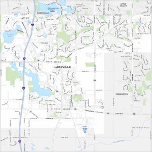 Lakeville Map Minnesota