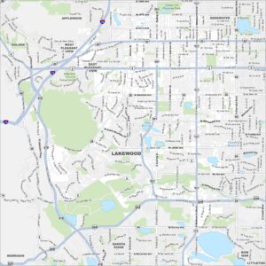 Lakewood Map Colorado