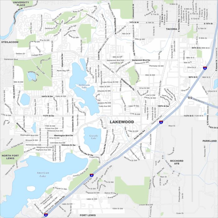 Lakewood Map Washington