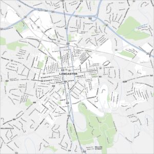 Lancaster Map Pennsylvania