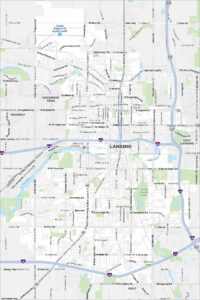 Lansing Map Michigan