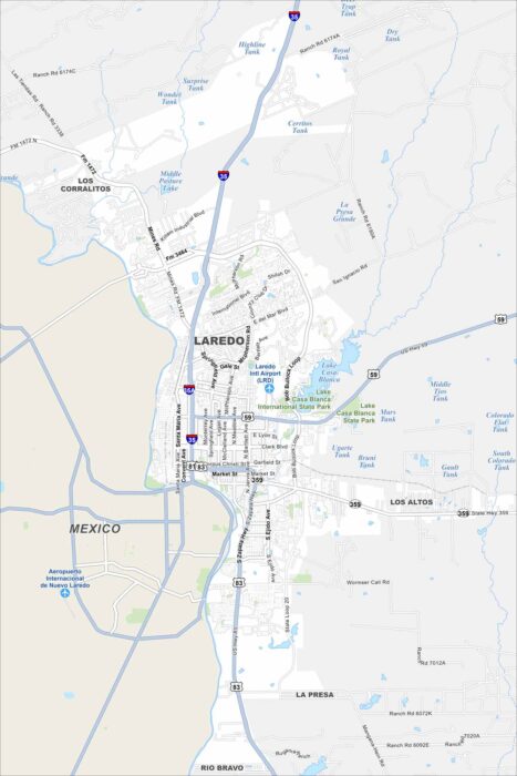 Laredo Map Texas