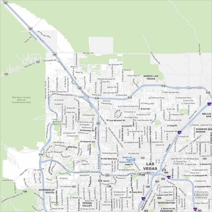 Las Vegas Map Nevada