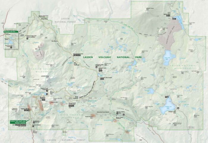 Lassen Volcanic National Park Map