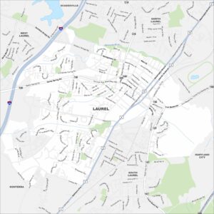 Laurel Map Maryland
