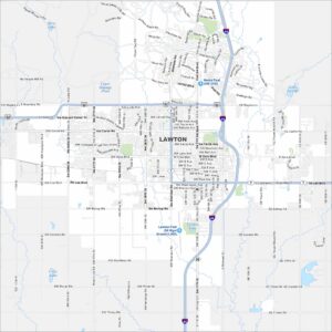 Lawton Map Oklahoma