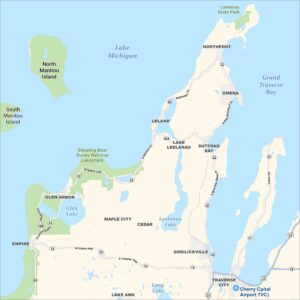 Leelanau Peninsula Map