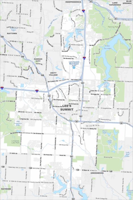 Lee's Summit Map Missouri