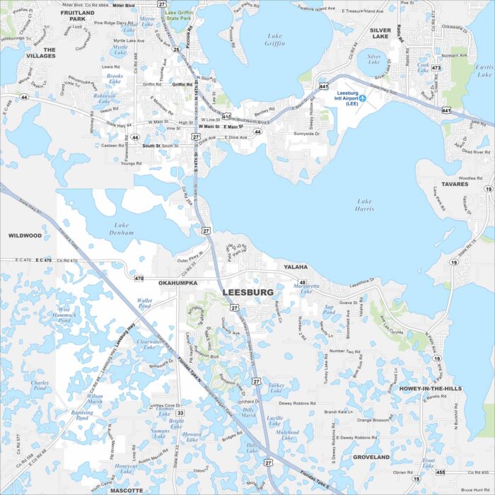 Leesburg Map Florida
