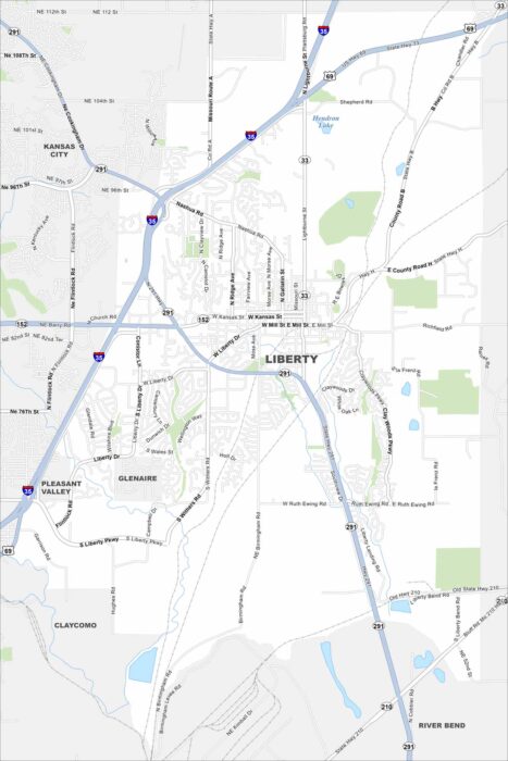 Liberty Map Missouri