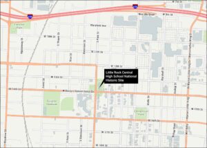 Little Rock Central High School National Historic Site Map