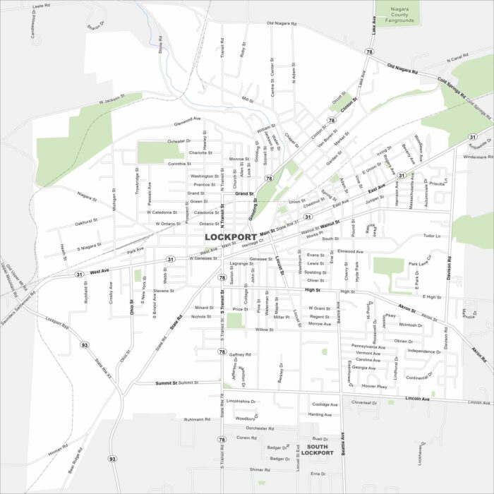 Lockport Map New York