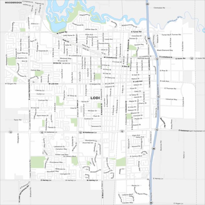 Lodi Map California