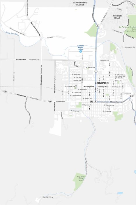 Lompoc Map California
