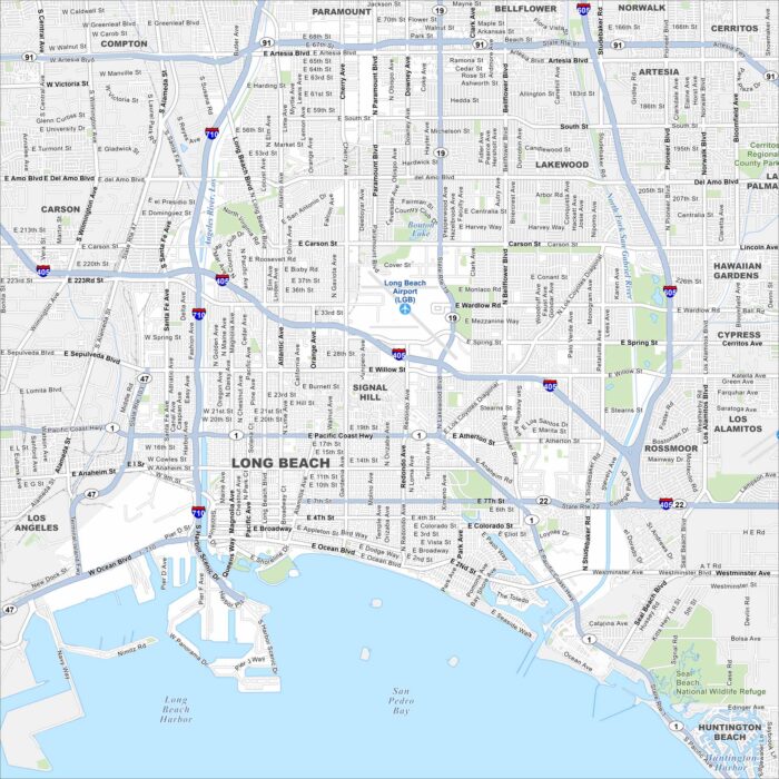 Long Beach Map California