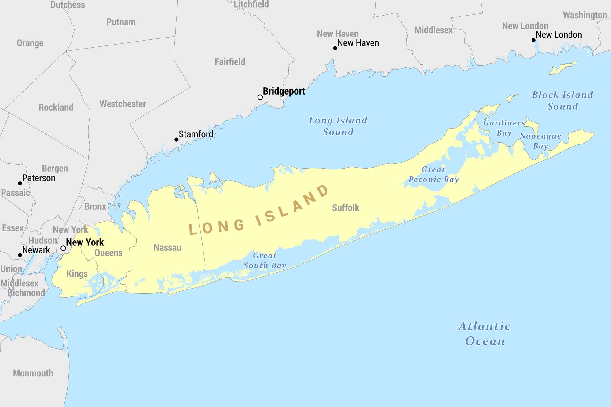 Long Island Map