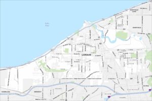 Lorain Map Ohio