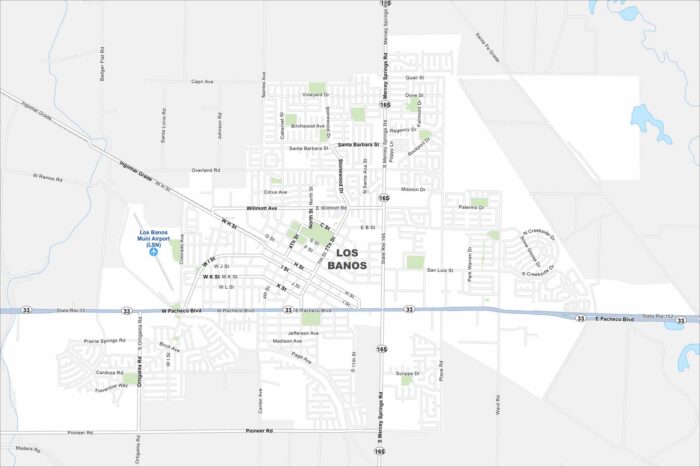 Los Banos Map California