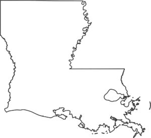 Louisiana Outline Map