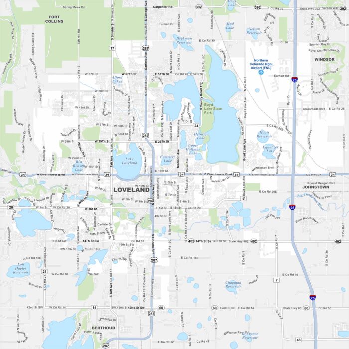 Loveland Map Colorado