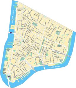 Lower Manhattan Map New York