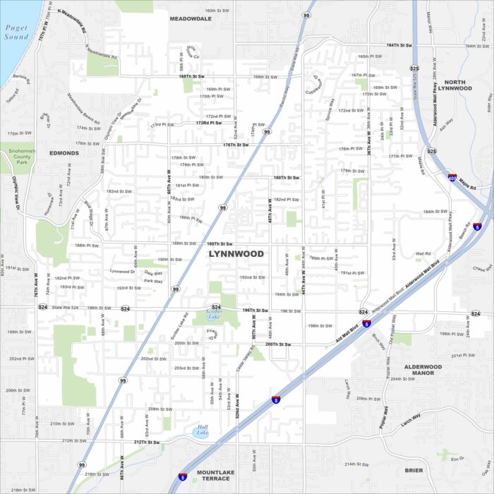 Lynnwood Map Washington