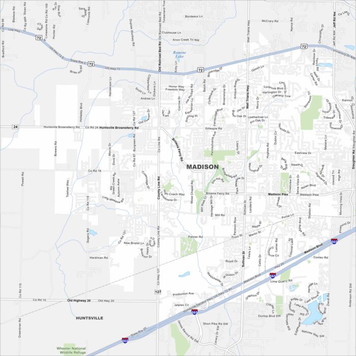 Madison Map Alabama