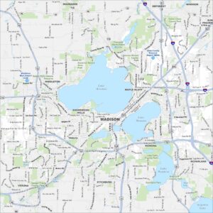 Madison Map Wisconsin