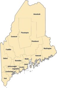 Maine County Map