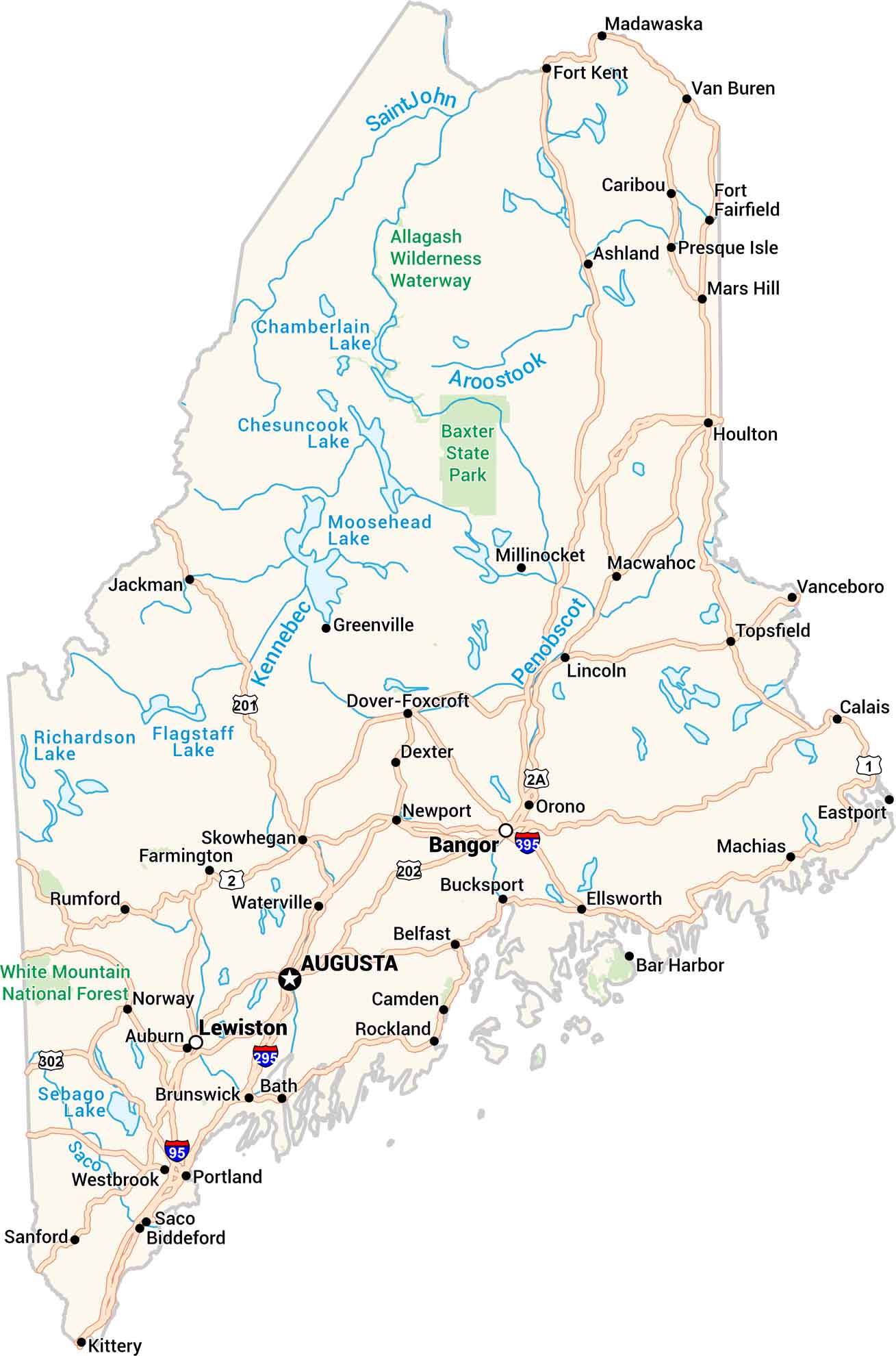 Maine Map