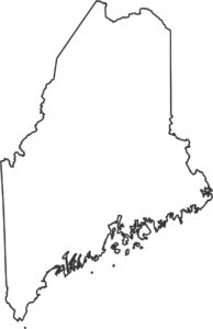 Maine Outline Map