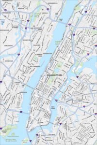 Manhattan Map New York
