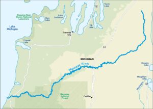 Manistee River Map