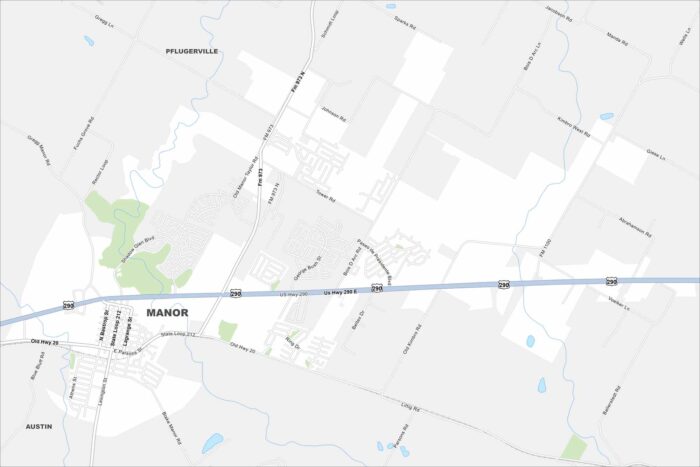 Manor Map Texas