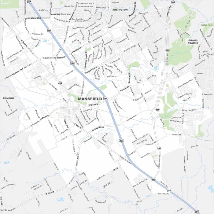 Mansfield Map Texas